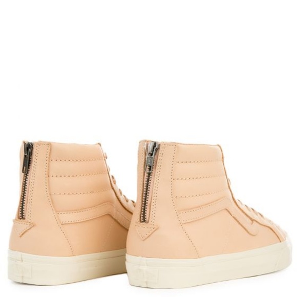 Vans Sk8 Hi Veggie Tan Men's NEW Leather Tan zip - Picture 5 of 7